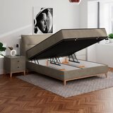 Premium Living Postelja Z Vzmetnico Smile, Rjavosiva, 160x200 | Shoptok.si