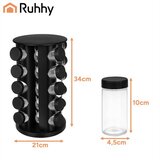 Ruhhy set posudica za začine 20 kom s rotirajućim stalkom 360° | Shoptok.si