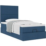  Otomanski okvir kreveta s madraca plavi 90x190cm od tkanine | shoptok.hr