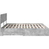  Konstrukcija postelje z vzglavjem Betonsko siva 180 x 200 cm, (5000103035) | Shoptok.si