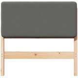  Tapecirani uzglavlje s uzglavljem Smeđa i svijetlosiva 90 cm | shoptok.hr