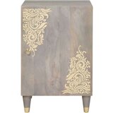 vidaXL Kupaonski ormar Siva 38 x 33 x 58 cm Čvrsto drvo manga | shoptok.hr