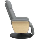  Naslonjač od tkanine s osloncem za noge svjetlosivi | shoptok.hr