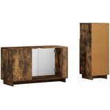  Set ormarića za kupaonicu 2 kom. Dimljeni hrast Prerađeno drvo | shoptok.hr