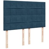  Krevet s oprugama i madracem tamnoplavi 160x200 cm baršunasti | shoptok.hr