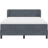  s opruga kutije Tamno siva 160 x 200 cm Baršun | shoptok.hr