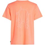 O'neill Funkcionalna majica 'Hybrid' marelica / bela | Shoptok.si
