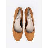 GOODIN Suede heeled pumps caramel | shoptok.hr