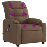 Maison Chic masažni naslanjač - Relax naslanjač rjavo blago, (22134971) | Shoptok.si