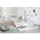 MID.YOU Raztegljiva Postelja Duo, 90x200, Bor, Bela, Masivno | Shoptok.si