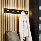 Eglo zidna vješalica s LED svjetlom Civitate, 18 W, crna/drvo, 76 cm, 99596 | shoptok.hr