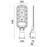  LED ulična svetiljka BRELUXO LED/150W/230V 4000K IP65 | Eponuda.com