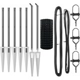 vidaXL Euro Ograda Set od 2 Siva Metal 10 x 1 m Trajna Euro Ograda Cijene