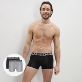 DIM COTTON 3D FLEX AIR BOXER 2x - Men's boxers 2pcs - grey - black Cijene