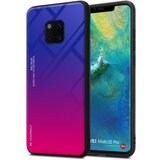 Cadorabo Ohišje, združljiv s Huawei v vijolični - rdeči - dvobarvni zaščitni pokrov iz silikona TPU in hrbta iz kaljenega stekla, (20570213) | Shoptok.si