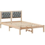  Okvir za krevet Svijetlo siva 135 x 190 cm tkanina | shoptok.hr