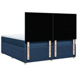vidaXL Krevet s oprugama i madracem plavi 200 x 200 cm od tkanine | shoptok.hr