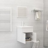  Set kupaonskog namještaja od iverice visoki sjaj bijeli | shoptok.hr