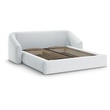 Cosmopolitan Design Svetlo siva oblazinjena zakonska postelja s prostorom za shranjevanje z letvenim dnom 160x200 cm Campi – | Shoptok.si