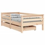  The Living Store Otroški posteljni okvir s predali 70x140 cm trdna borovina - Otroški Posteljni Okvir, (21445541) | Shoptok.si