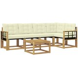  Set vanjskih sofa 6 kom. Bijela i krem | shoptok.hr