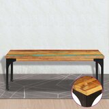  Stolić za kavu od masivnog obnovljenog drva 100 x 60 x 35 cm | Eponuda.com