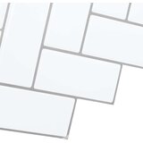  Pločica riblja kost 20 pcs Bijela siva 30 x 30 cm | shoptok.hr