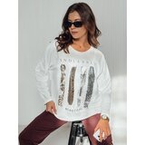 DStreet Bluzka damska oversize MODEZINE biała | ePonuda.com