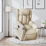  The Living Store Električni masažni naslanjač s funkcijo vstajanja krem - Električni Masažni Naslanjač S Funkcijo Vstajanja, (21447367) Cene