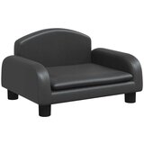 vidaXL Pasja postelja črna 50x40x30 cm umetno usnje, (20990181) | Shoptok.si