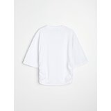 Sinsay Pamučna bluza s rukavima 3/4 i naborima sa strane | shoptok.hr