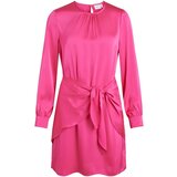 Vila Kratke obleke VIANNES O-NECK L/S SHORT 1403842 Rdeča Cene