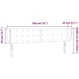  Uzglavlje s ušima tamnoplavo 183x23x78/88 cm baršunasto | shoptok.hr