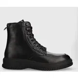 Tommy Hilfiger Usnjeni čevlji TH EVERYDAY CLASS TERMO LTH BOOT moški, črna barva, FM0FM04658