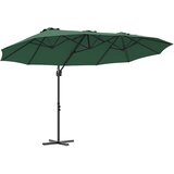  Suncobran Zelena 372 x 198 x 243 cm Poliester i aluminij | shoptok.hr