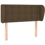  Uzglavlje s ušima tamnosmeđe 93x23x78/88 cm od tkanine | shoptok.hr