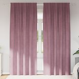 vidaXL Zavjese Tamno ružičaste Poliester 140 x 225 cm Ukrasni elementi | shoptok.hr