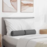 vidaXL Blazine 2 pcs Temno siva Ø 15 x 40 cm blago | Shoptok.si