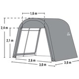 ShelterLogic - Skladišni šator - Round top - 9 m² - 300x300cm | BRANDED IN THE USA | shoptok.hr
