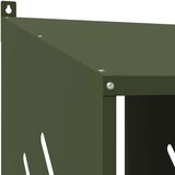 vidaXL Kutija za gniježđenje za piliće s 2 odjeljka metalna | shoptok.hr