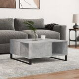 vidaXL Klubska mizica betonsko siva 80x80x36,5 cm inženirski les | Shoptok.si