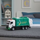 Garbage Truck For Kids Metal Cabin Bin Lights Sounds Green | Shoptok.si