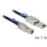 Delock trdi disk priključni kabel [1x moški konektor mini sas (sff-8644) - 1x moški konektor mini sas (sff-8088)] 1.00 m črna, (20416181) | Shoptok.si
