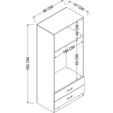 Hanah home ormar u sivoj boji yaman luna 1600 043 | ePonuda.com