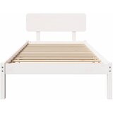  Krevetna konstrukcija Bijelo 100 x 200 cm Čvrsto borovo drvo | shoptok.hr