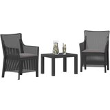  Sedežna garnitura z blazino 3 pcs Antracit PP, (5000262197) | Shoptok.si