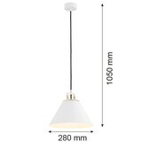  Argon 4914 - Luster na sajli ORTE 1xE27/15W/230V beli | Eponuda.com