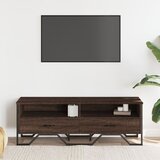 TV ormarić smeđa boja hrasta 122 x 34 x 41 cm konstruirano drvo | shoptok.hr