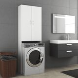 vidaXL omara za pralni stroj bela 64x25,5x190 cm Cene