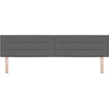  LED glava kreveta s LED trakama Tamno siva 200 cm tkanina | shoptok.hr